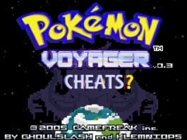 Pokemon voyager cheats