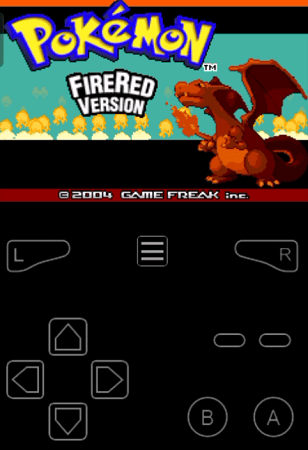 Playing pokemon firered on android