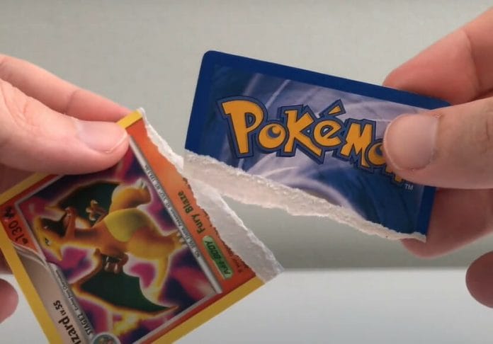 How To Know If A Pokemon Card Is Fake? 6 Ways To Spot Counterfeits 10 The rip test - fake card