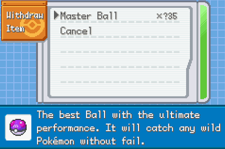 Pokemon wish master balls