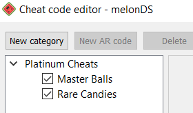 Melonds cheat menu