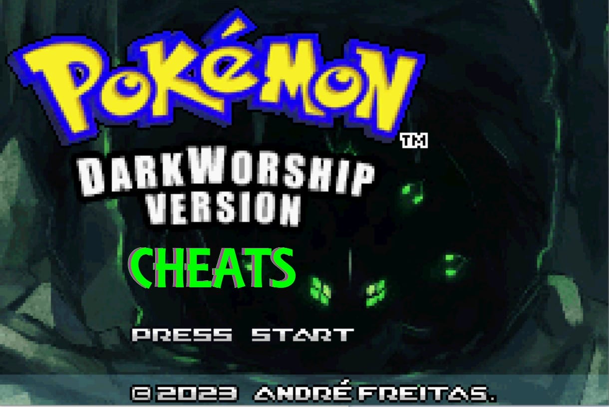 GAMEBOY ADVANCED (GBA)CHEAT CODES., Who knows about cheats in Pokémon dark  worship