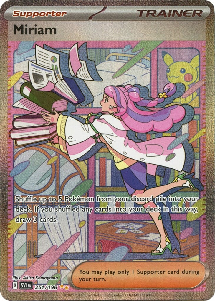 Most valuable cards in scarlet and violet - miriam alternate art card