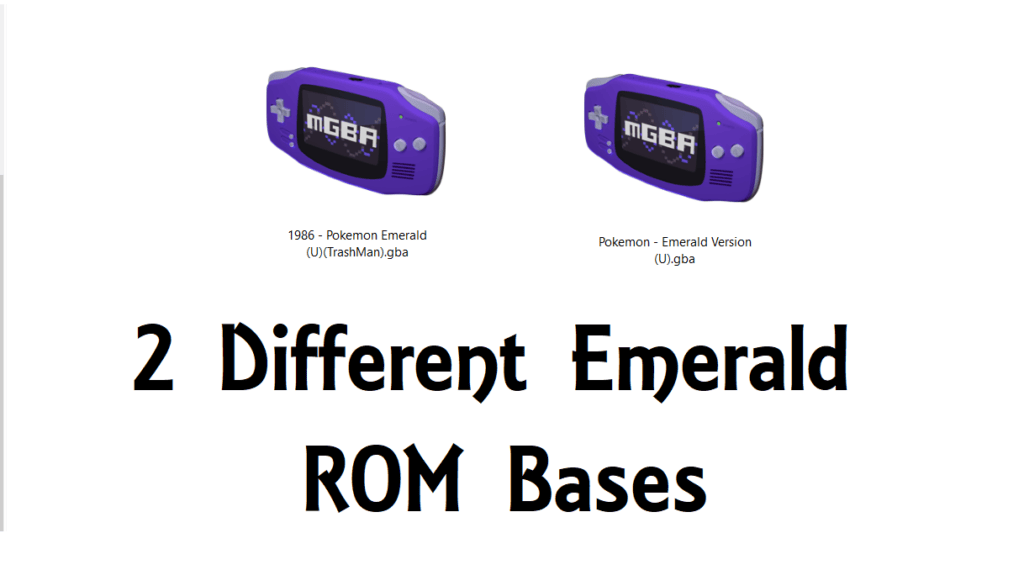 Clean rom base 2 different base emeralds