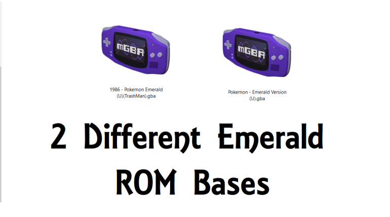 Clean rom base 2 different base emeralds
