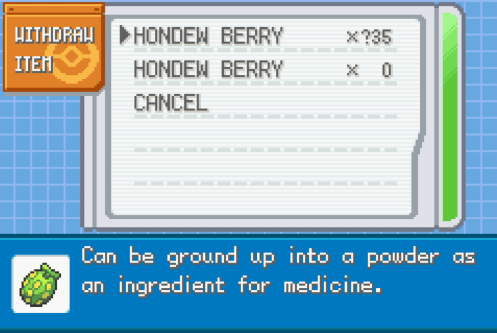 Firered plus berries