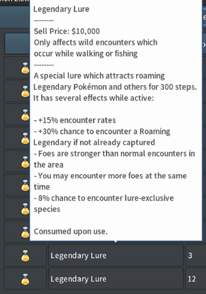 Pokemmo legendary hunting legendary lure