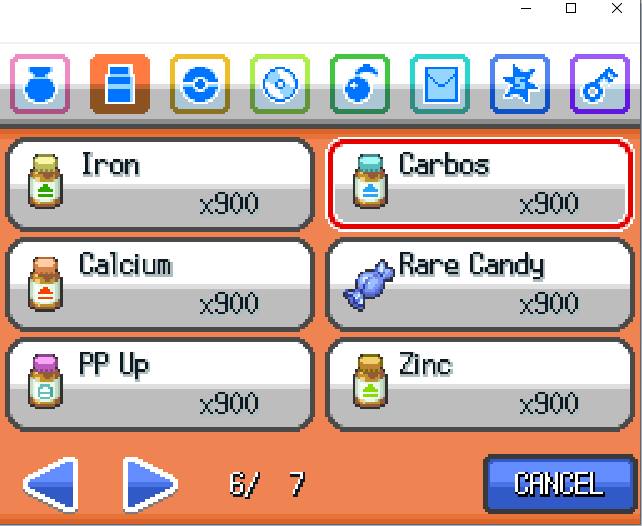 Rare candies on pokemon ds games