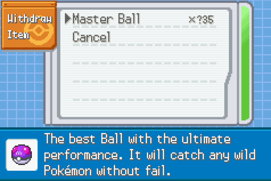Pokemon firered battle edition cheats master balls