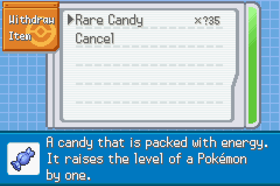 Pokemon firered battle edition cheats rare candy