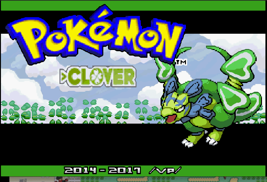 Pokemon clover press start screen