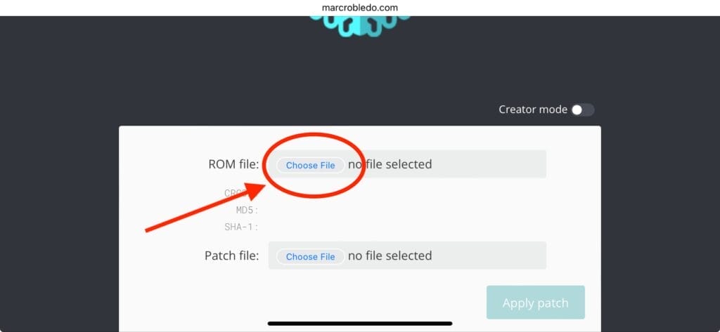 Patch rom hack on ios