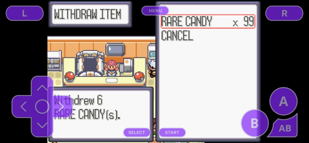 Pokemon ruby rare candy cheat - delta emulator