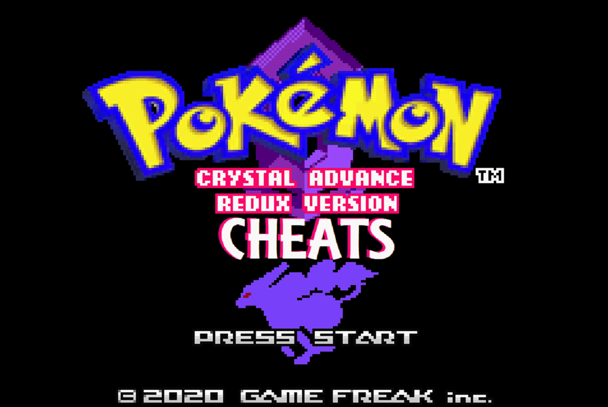 Pokemon Crystal Advance Redux Cheats | PokemonCoders