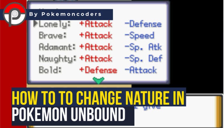 How To Change Nature In Pokemon Unbound | PokemonCoders