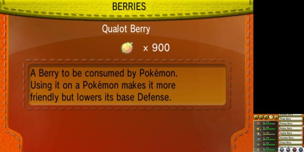 Unlock all berries cheat for pokemon dawn x
