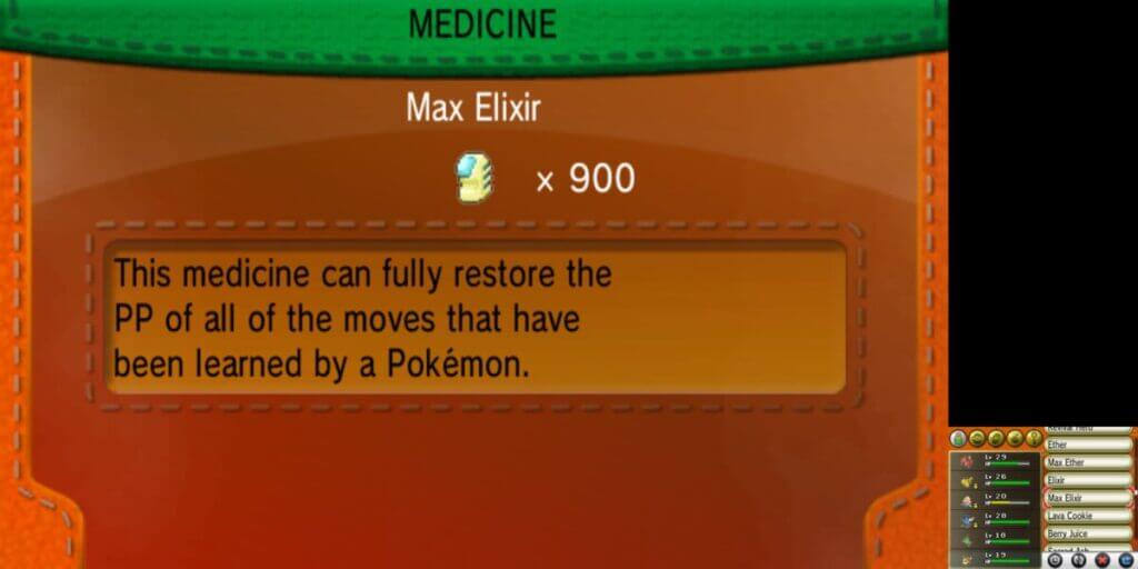 Unlock all medicines cheat for pokemon dawn x